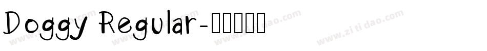 Doggy Regular字体转换